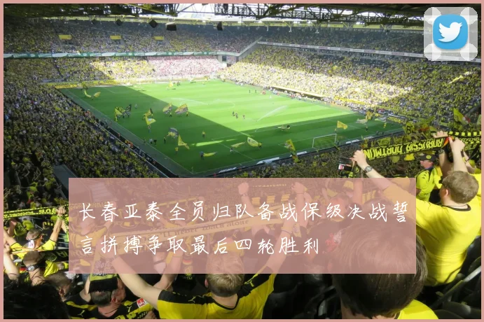 长春亚泰全员归队备战保级决战誓言拼搏争取最后四轮胜利